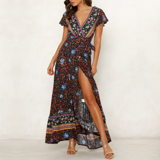 The Nomad Boho Maxi Gown