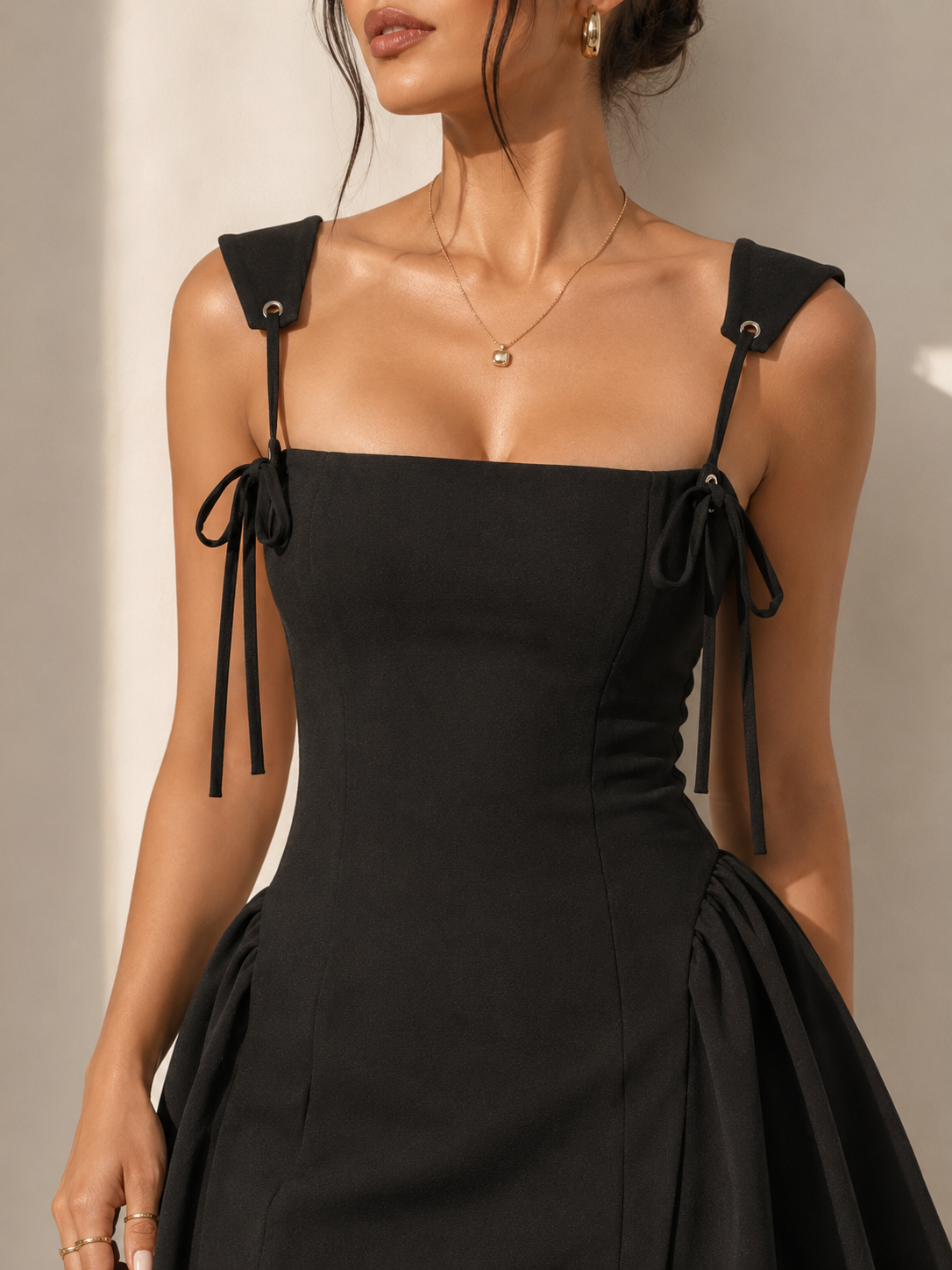 Arielle Lace-Up Cami Mini Dress