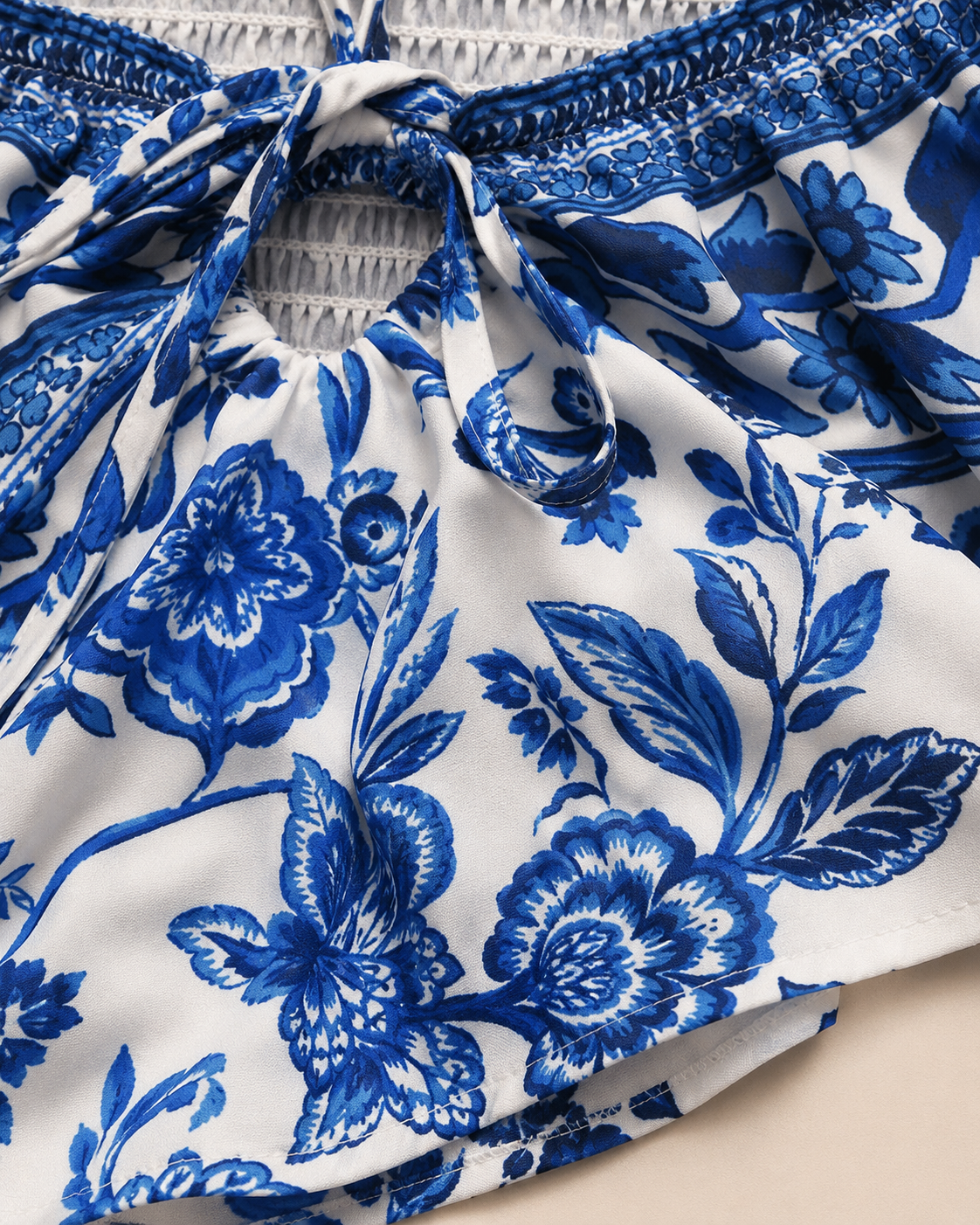 Mira Floral Halter Mini Dress